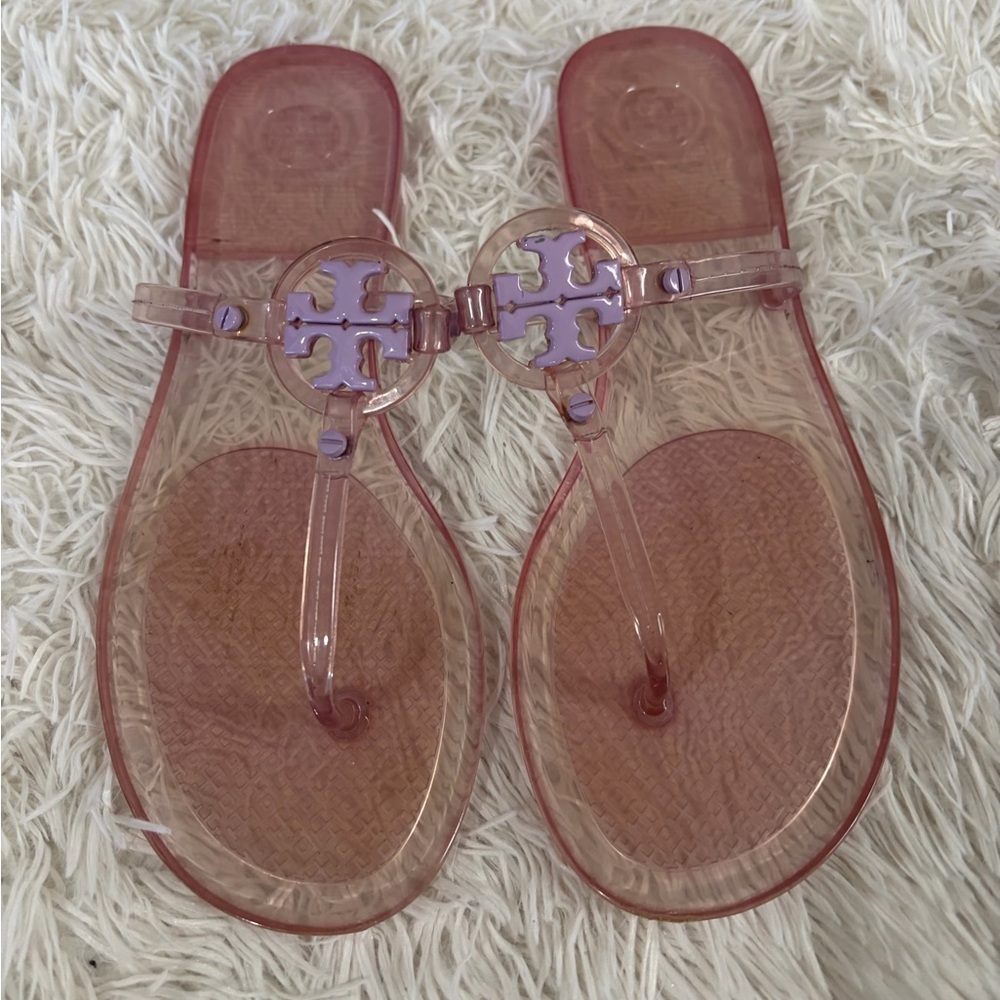 Tory Burch Mini Miller Jelly Sandal - Size 8 - lilac color - Picture 3 of 10